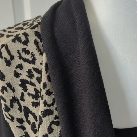 Leopard Print Open Front Jacket - Picture 9 of 9